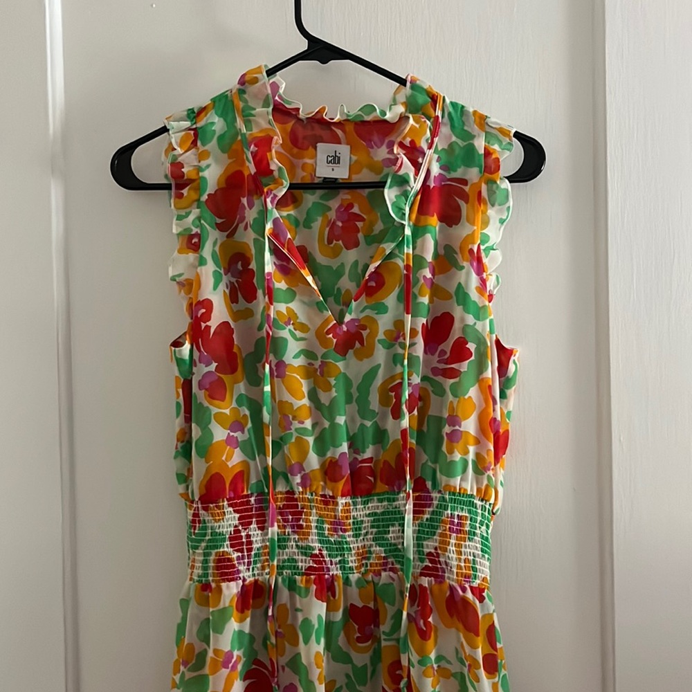 CAbi Spirit Spring Floral Dress #6216 - Small